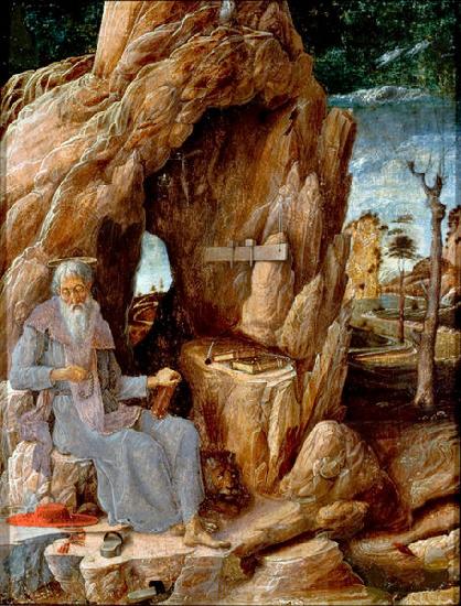 Andrea Mantegna San Girolamo nel Deserto oil painting picture